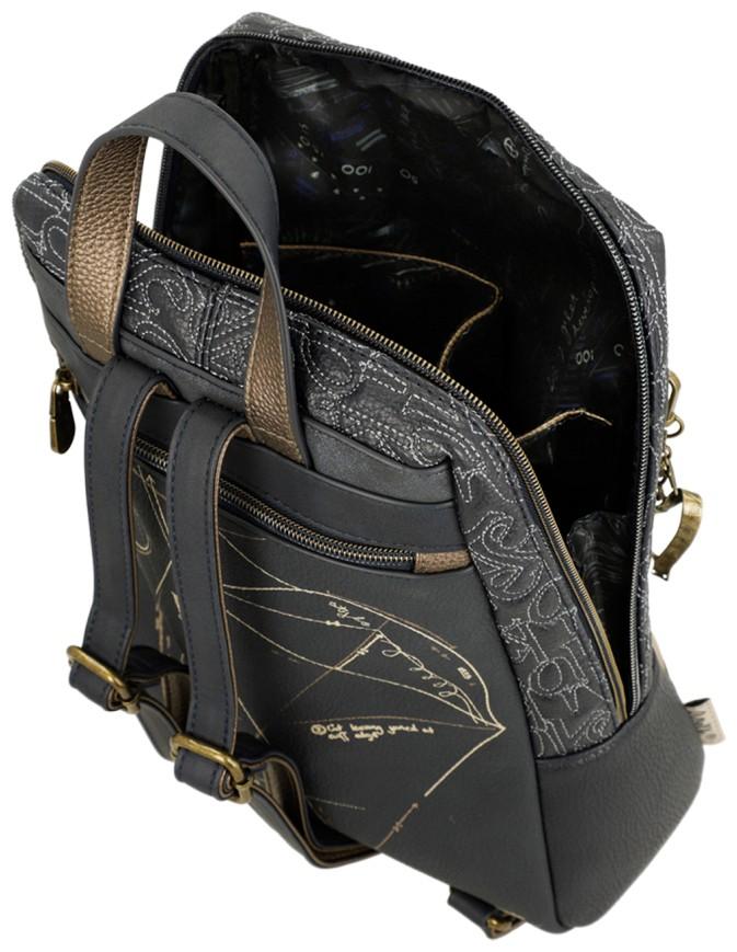 Anekke Mademoiselle Damenrucksack Blau Glitzer Kreativ Studio