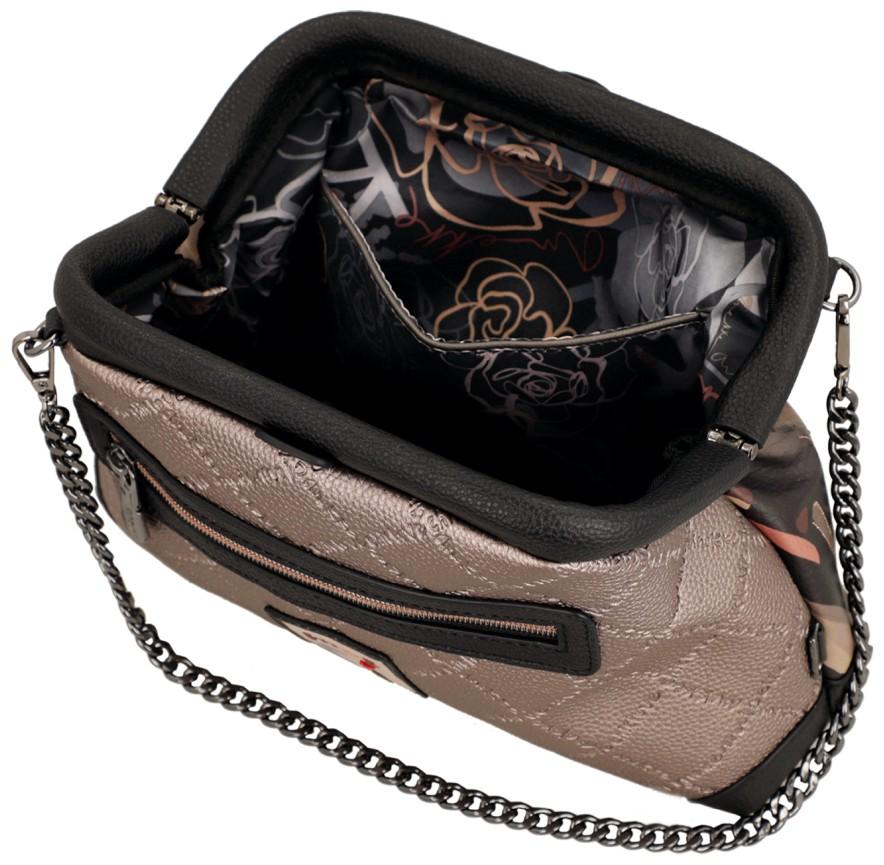 Anekke Mademoiselle Parisian Schultertasche Bügelverschluss dunkelbunt