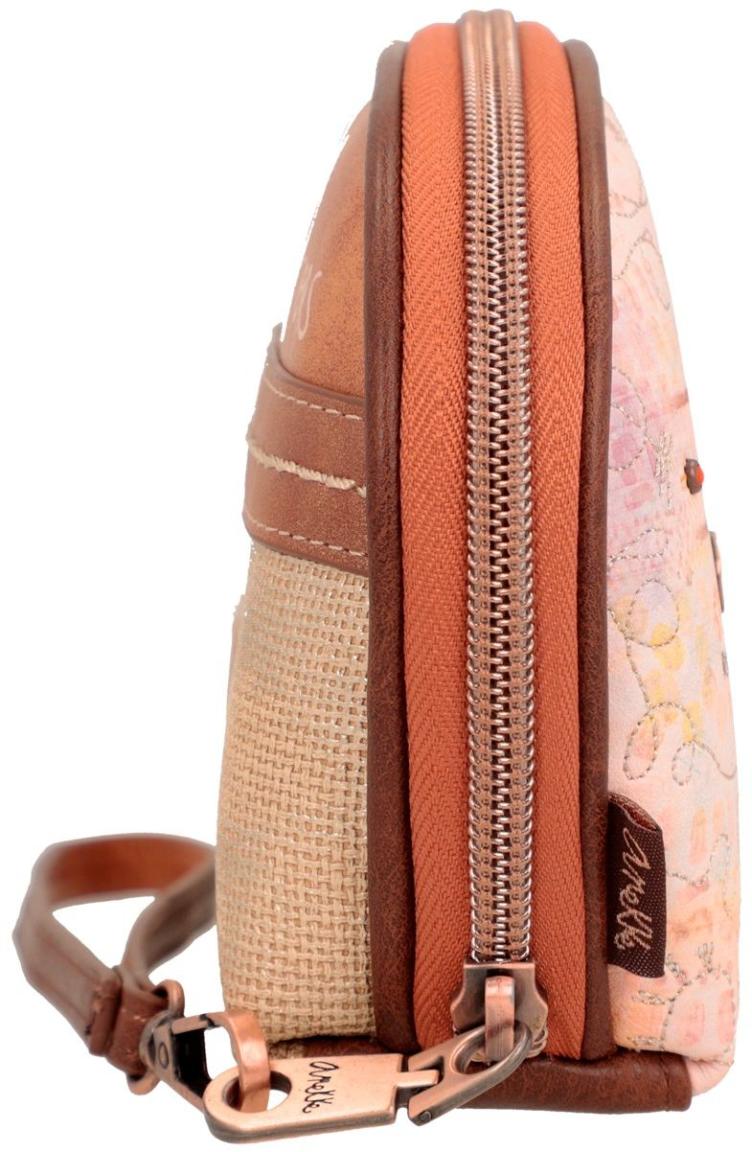 Anekke Menire Big Wallet mit Handschlaufe Bunter Print Kriegerin