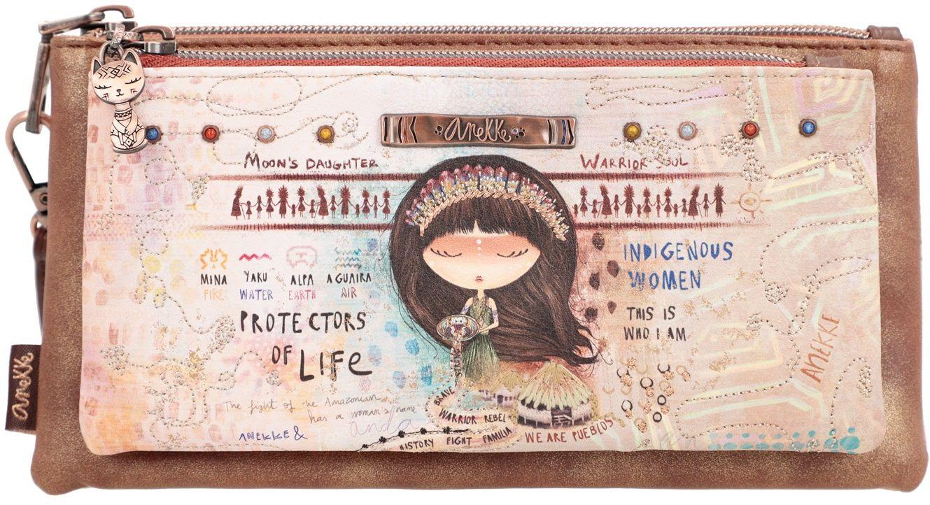 Anekke Menire Taschenorganizer zweigeteilt Glitzer Stickerei Brasilien