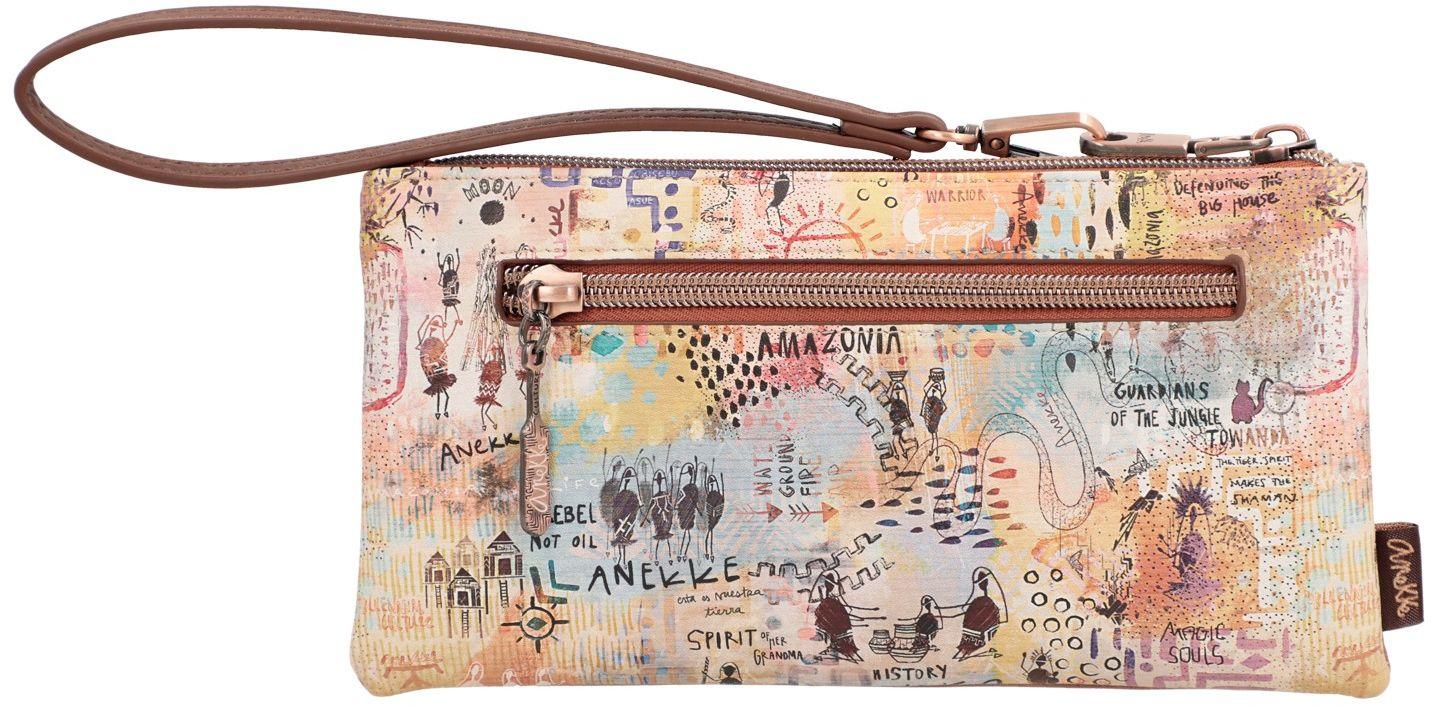 Anekke Menire Taschenorganizer zweigeteilt Glitzer Stickerei Brasilien