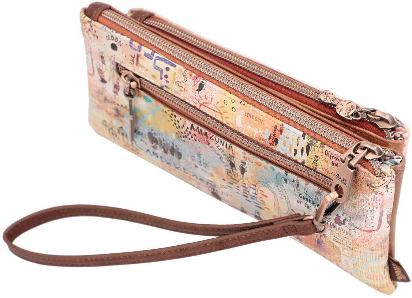 Anekke Menire Taschenorganizer zweigeteilt Glitzer Stickerei Brasilien