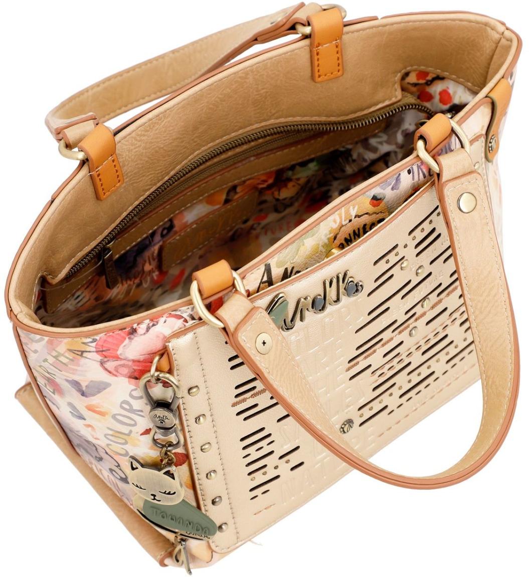 Anekke Mini Kurzgrifftasche Amazonia Nature Pachamama Göttin Metallic