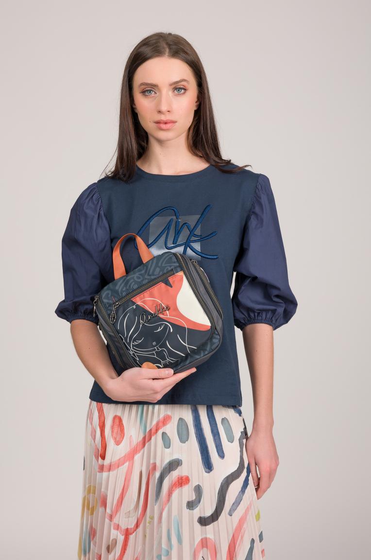 Anekke Muse Olympia Reisenecessaire mit Haken schwarz bunt