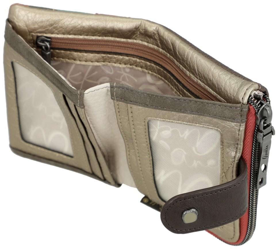 Anekke Muse flexibles Portemonnaie Medium Bronze Gold