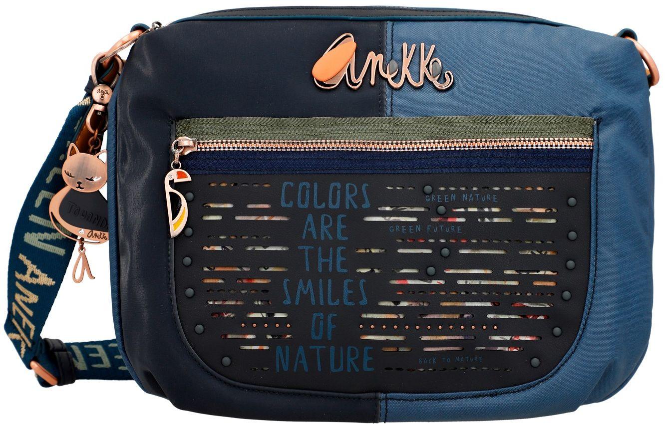 Anekke Nylon Beuteltasche Amazonia Nature Pachamama Blau