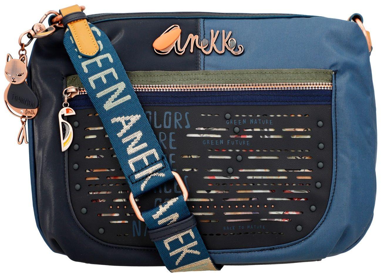 Anekke Nylon Beuteltasche Amazonia Nature Pachamama Blau