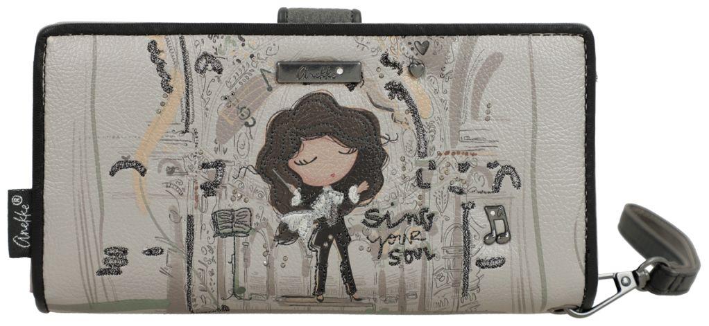 Anekke Orchestra Brieftasche Portrait - Silber