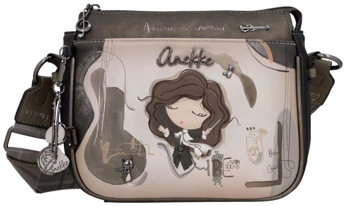 Anekke Orchestra Crossovertasche Portrait - Beige