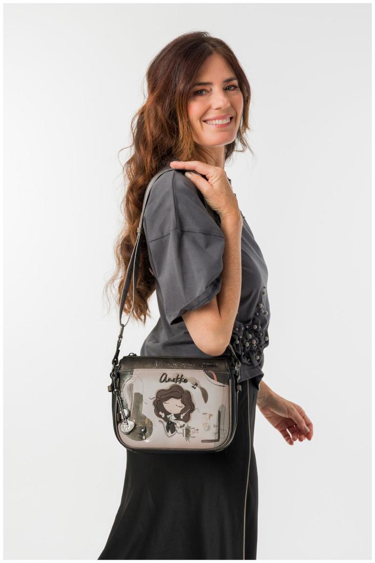 Anekke Orchestra Crossovertasche Portrait - Beige