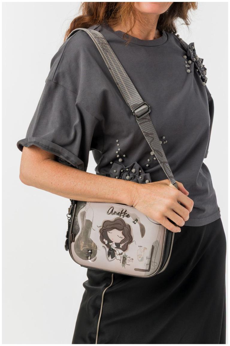 Anekke Orchestra Crossovertasche Portrait - Beige