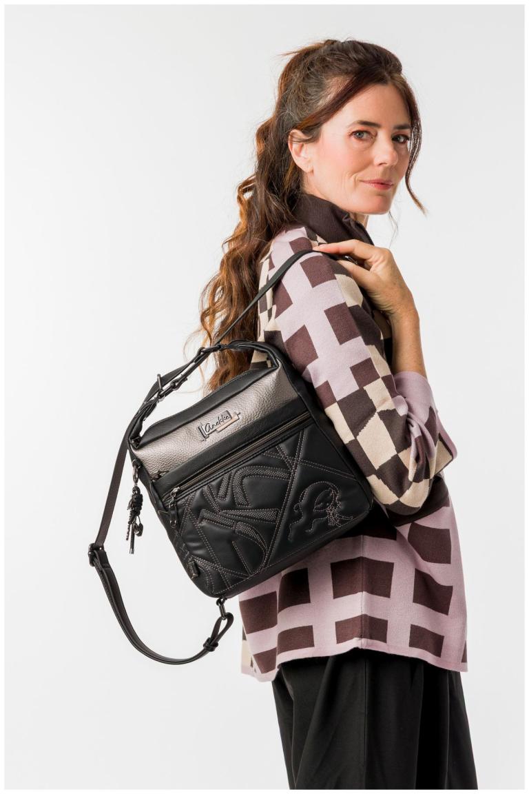 Anekke Orchestra Iron 2-in-1-Rucksacktasche - Schwarz
