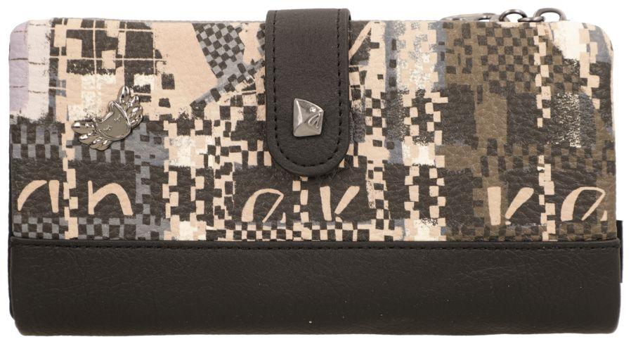Anekke Orchestra Iron Brieftasche Strasssteine - Schwarz