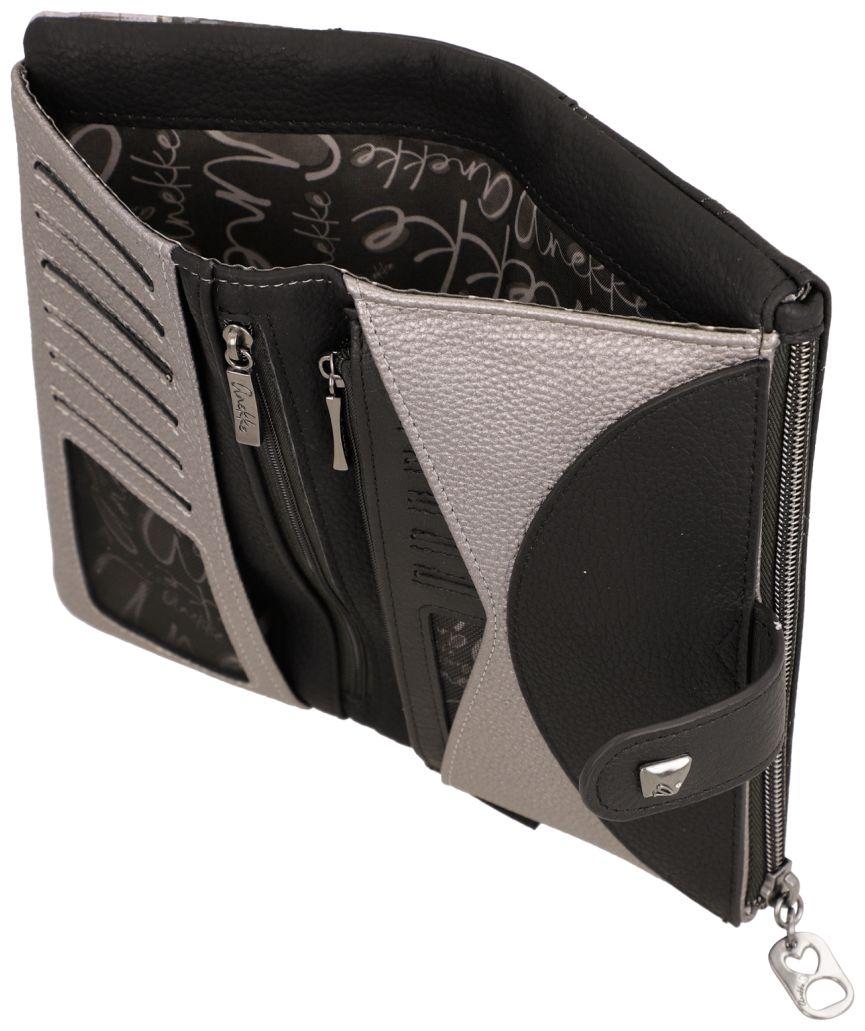 Anekke Orchestra Iron Brieftasche Strasssteine - Schwarz