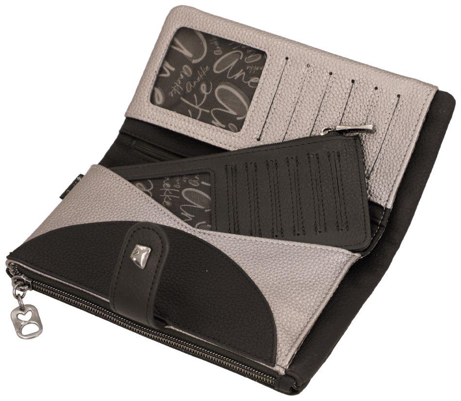 Anekke Orchestra Iron Brieftasche Strasssteine - Schwarz