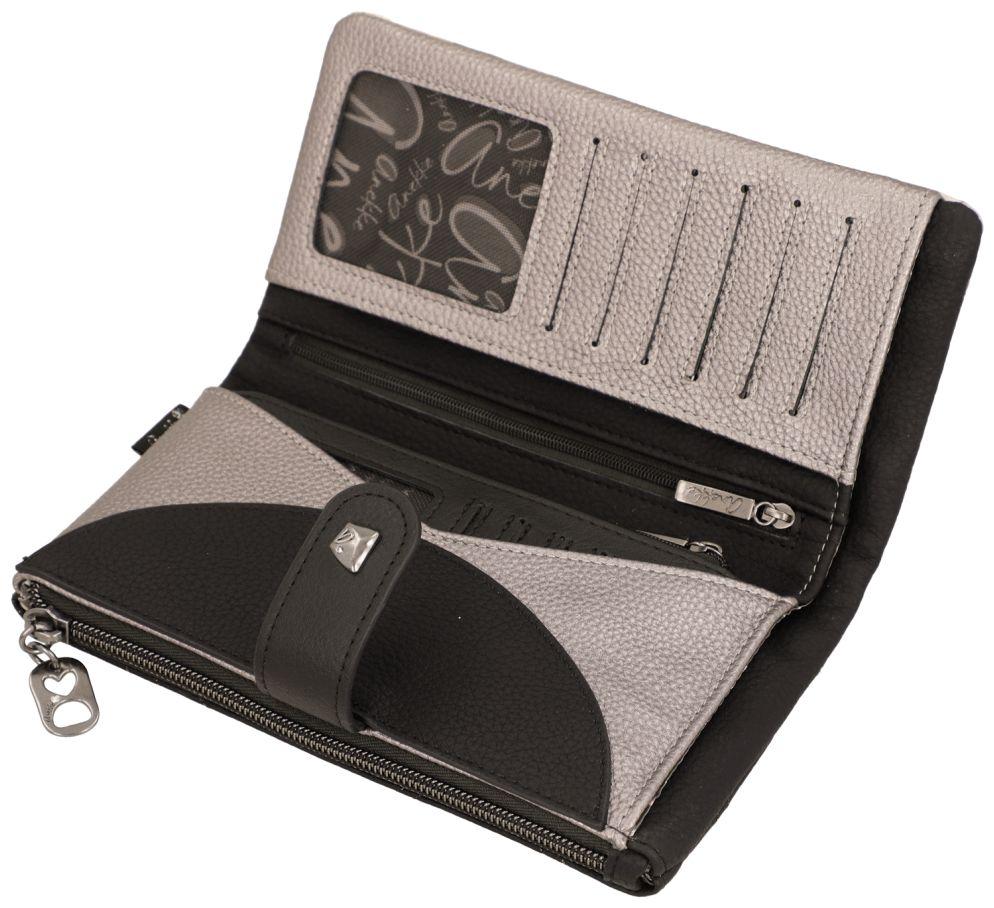 Anekke Orchestra Iron Brieftasche Strasssteine - Schwarz