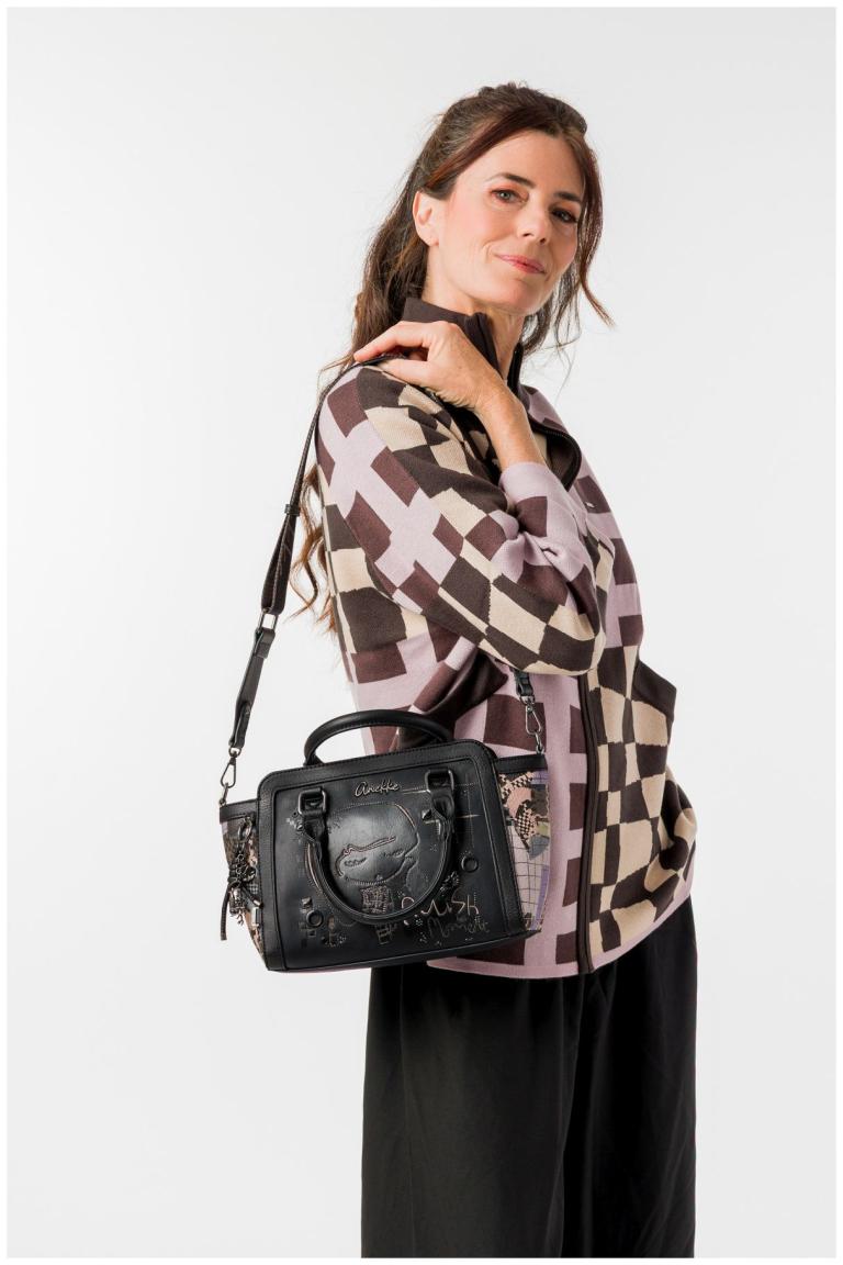 Anekke Orchestra Iron Kurzgrifftasche Stickerei - Schwarz
