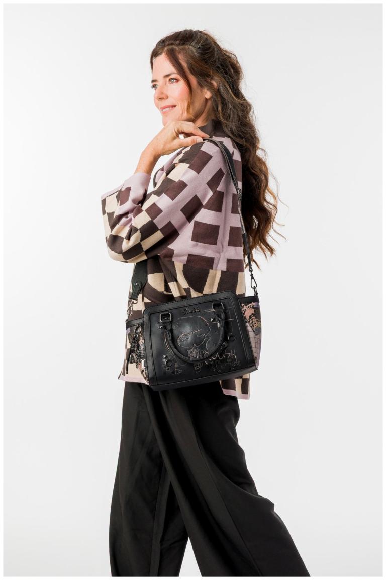 Anekke Orchestra Iron Kurzgrifftasche Stickerei - Schwarz