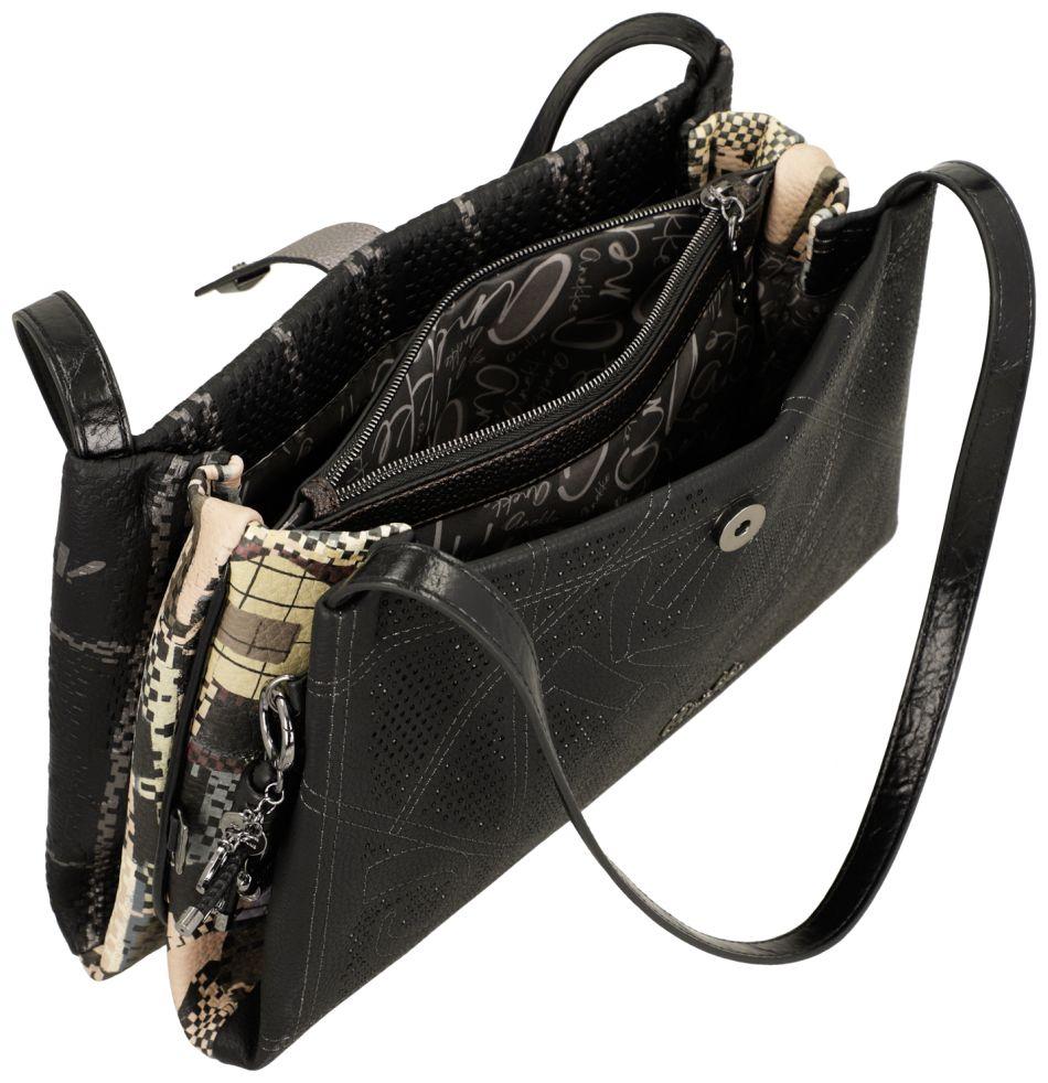 Anekke Orchestra Iron Schultertasche Glitzer - Schwarz