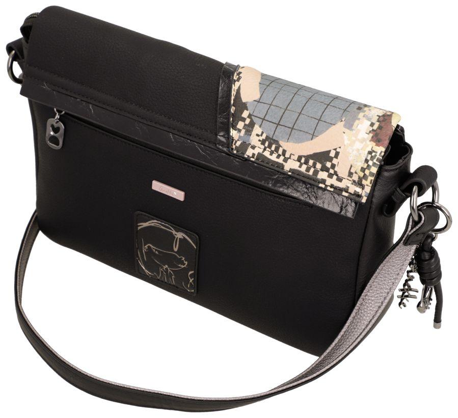 Anekke Orchestra Iron Überschlagtasche - Schwarz
