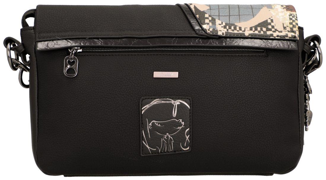 Anekke Orchestra Iron Überschlagtasche - Schwarz
