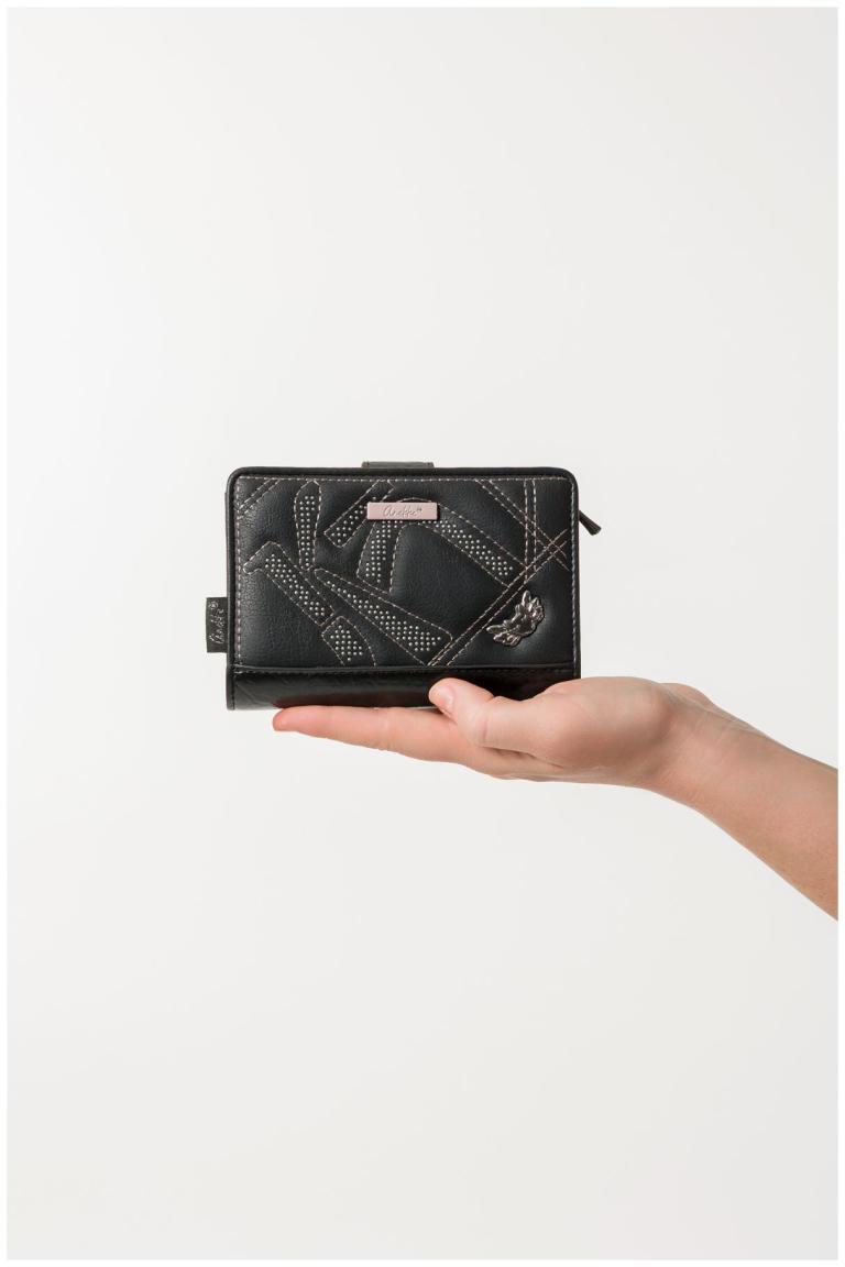 Anekke Orchestra Iron Wallet Ziernieten - Schwarz