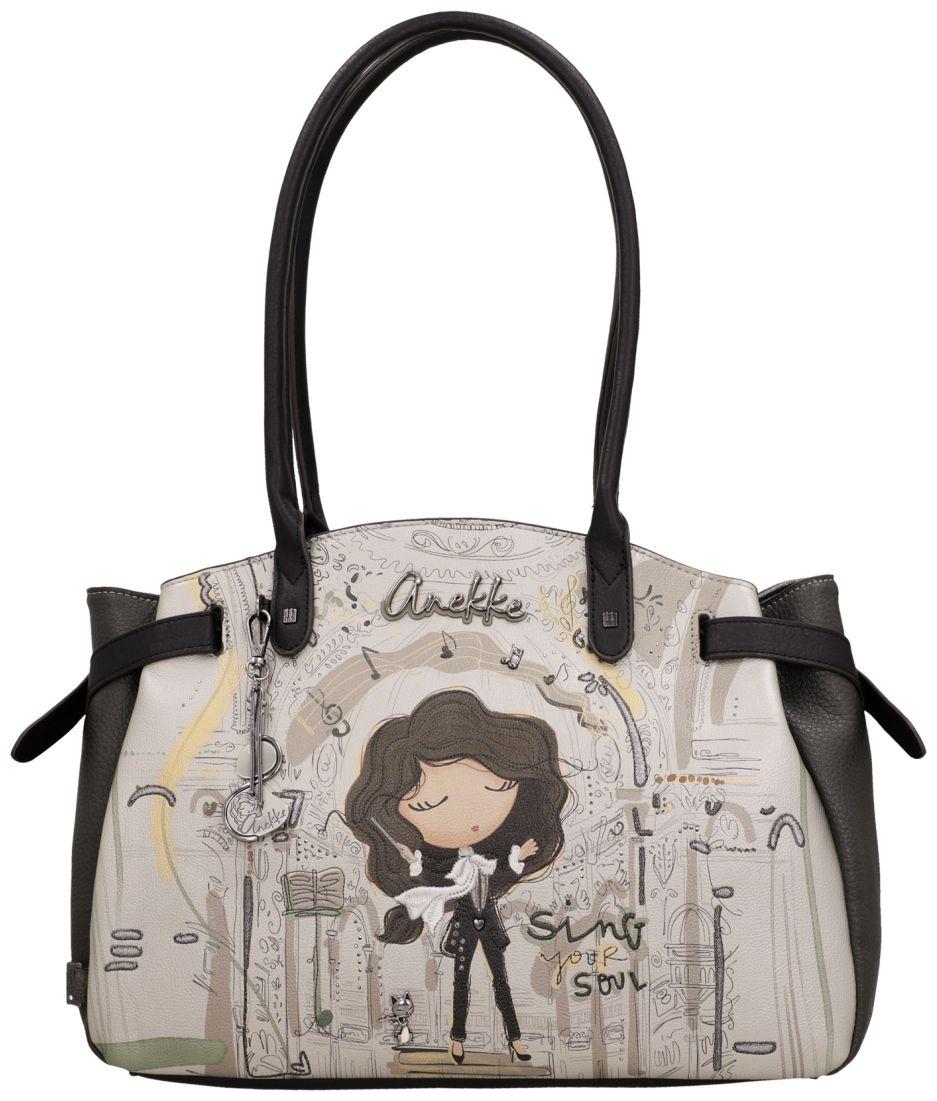 Anekke Orchestra Schultertasche Portrait - Silber