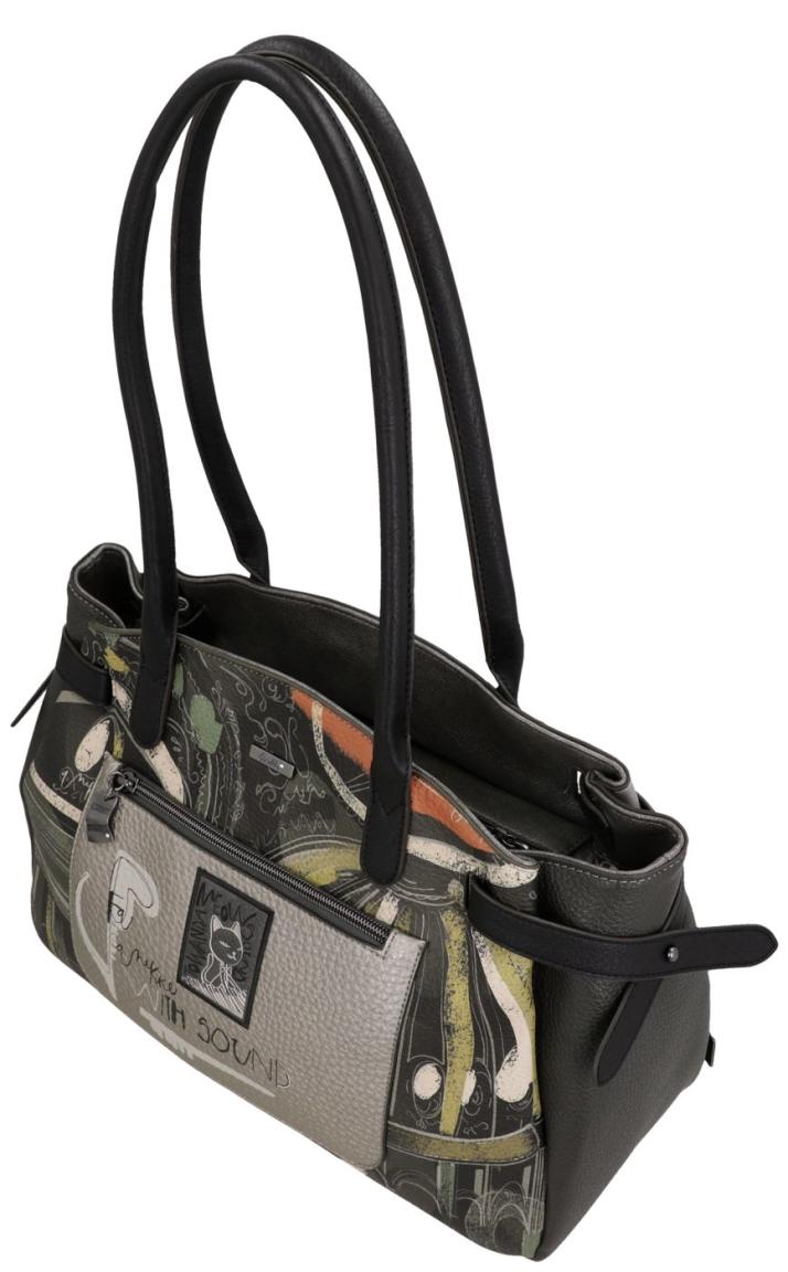 Anekke Orchestra Schultertasche Portrait - Silber