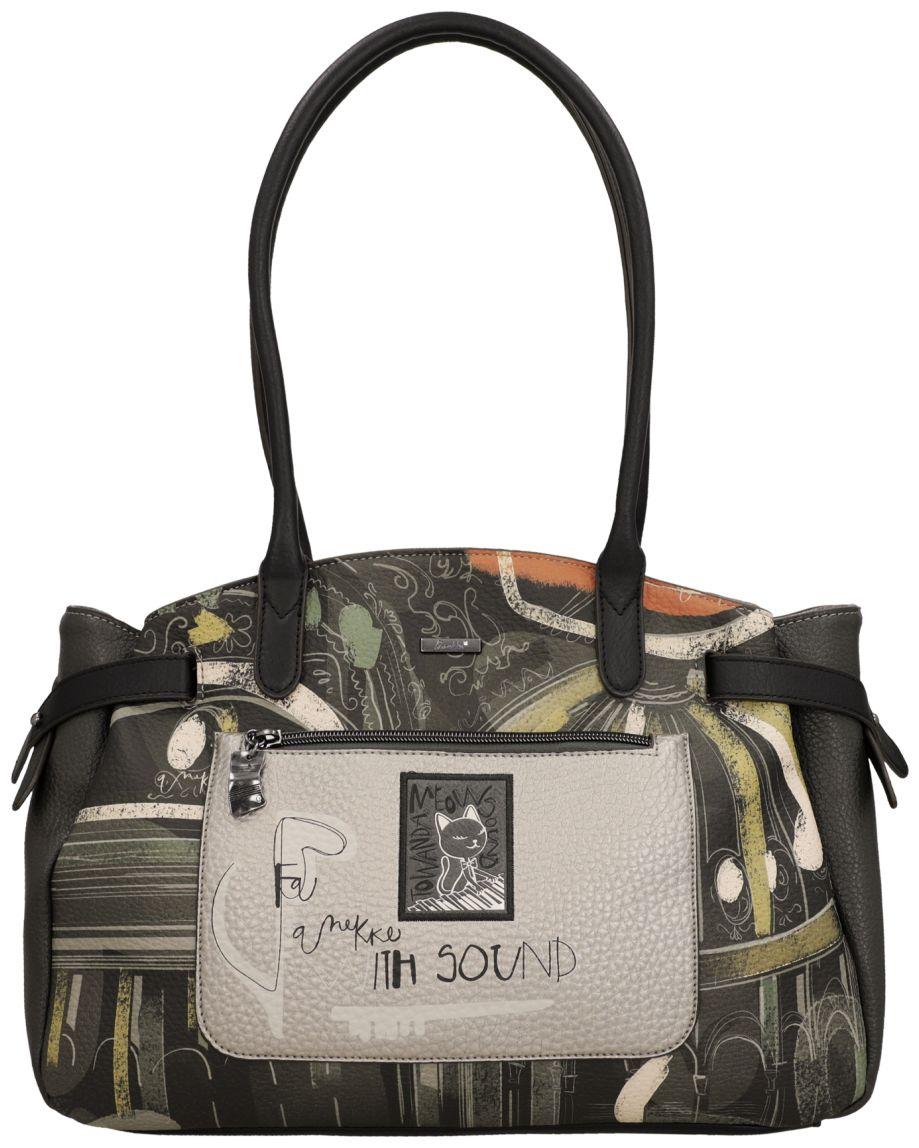 Anekke Orchestra Schultertasche Portrait - Silber