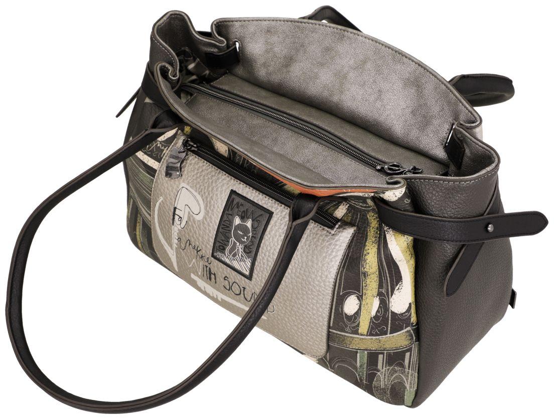 Anekke Orchestra Schultertasche Portrait - Silber