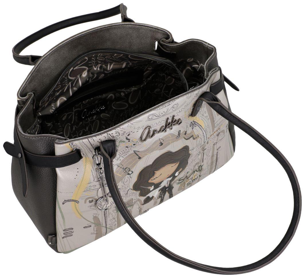 Anekke Orchestra Schultertasche Portrait - Silber