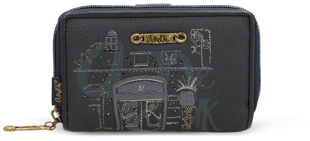 Anekke Portemonnaie Mademoiselle Boutique Blau Funkelsteine