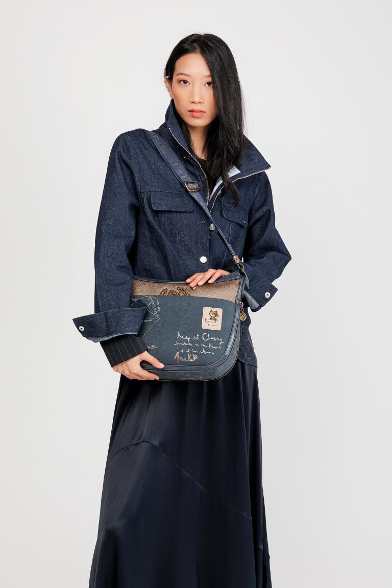 Anekke Schultertasche Mademoiselle Boutique Blau