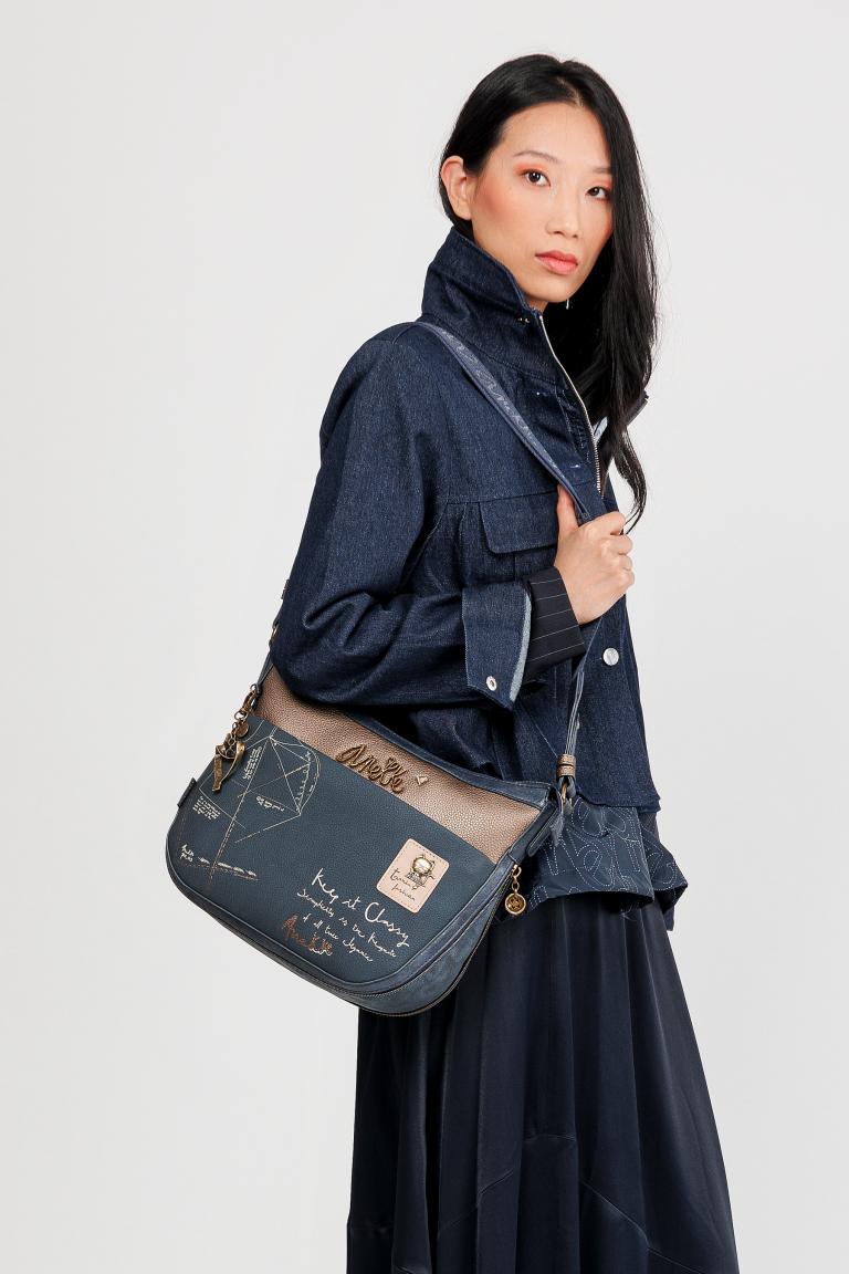 Anekke Schultertasche Mademoiselle Boutique Blau