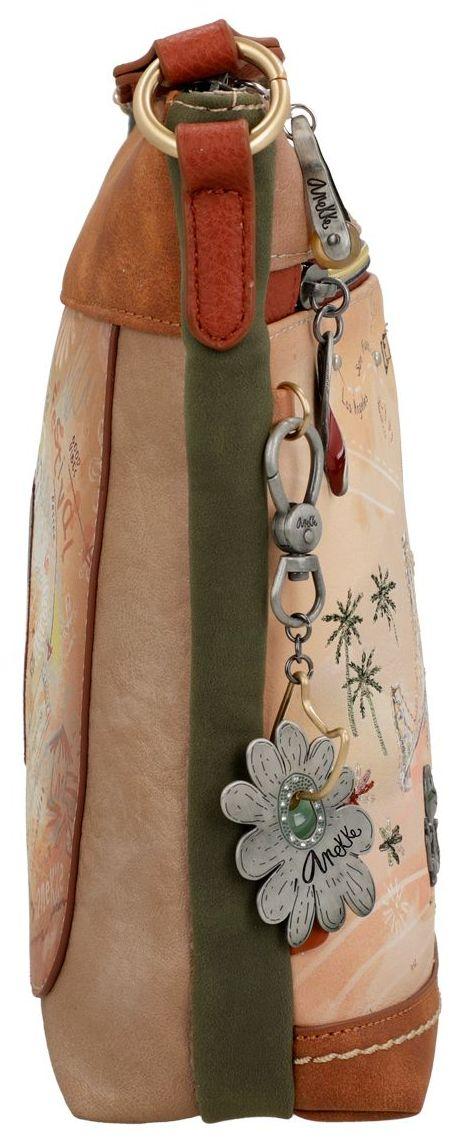 Anekke Schultertasche Peace and Love Beige