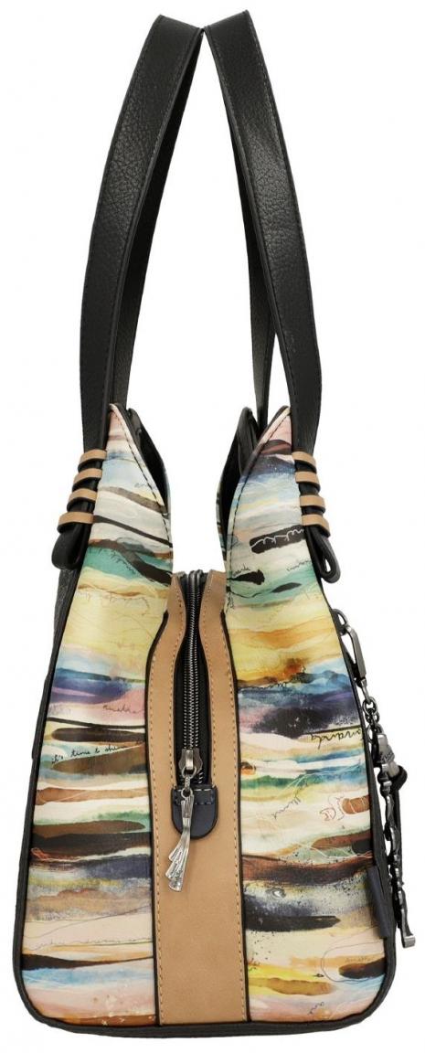 Anekke Schultertasche dunkelblau Hollywood bestickt