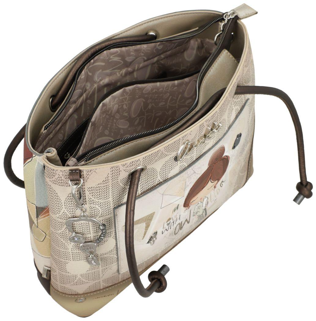 Anekke Shoppertasche beige Print Sophia