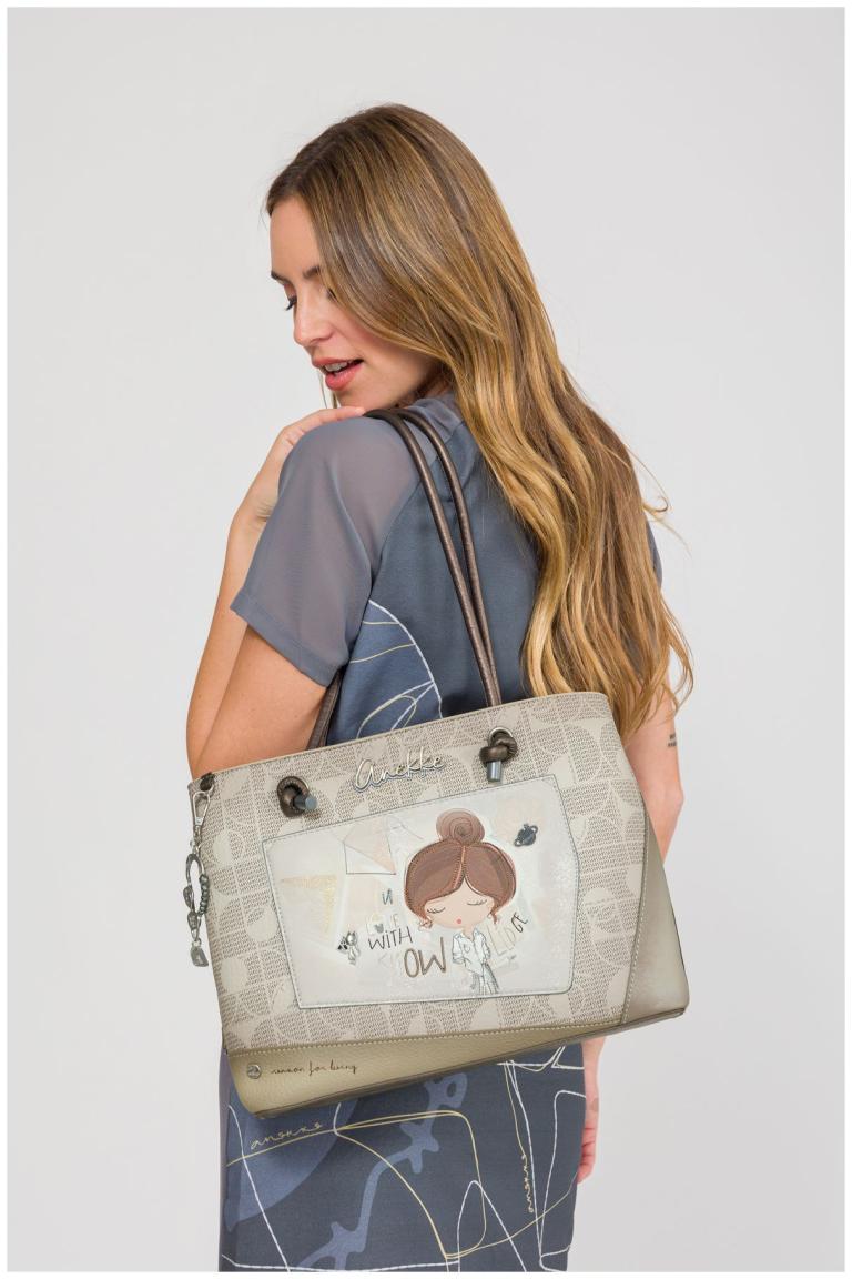 Anekke Shoppertasche beige Print Sophia
