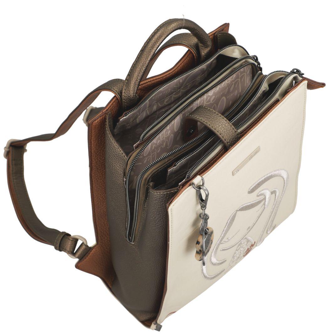 Anekke Tagesrucksack Sophia Gaia Beige Stickereien