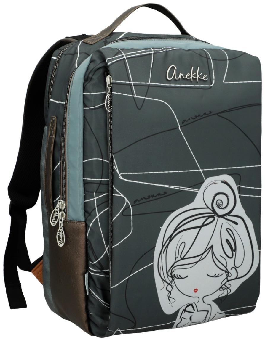 Anekke Tagesrucksack mit Laptopfach Sophia Auralis Olivgrün Nylon