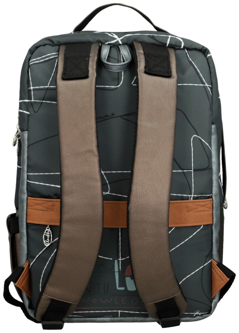 Anekke Tagesrucksack mit Laptopfach Sophia Auralis Olivgrün Nylon