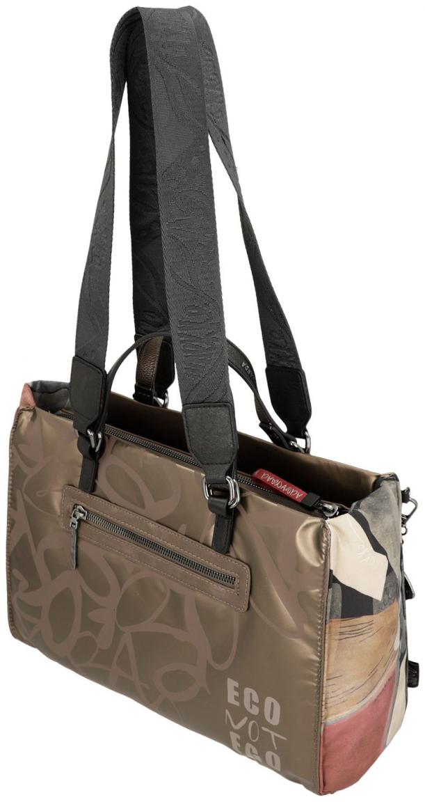 Anekke Tote Bag Nylon Dreamverse Nature Imaginary Bronze