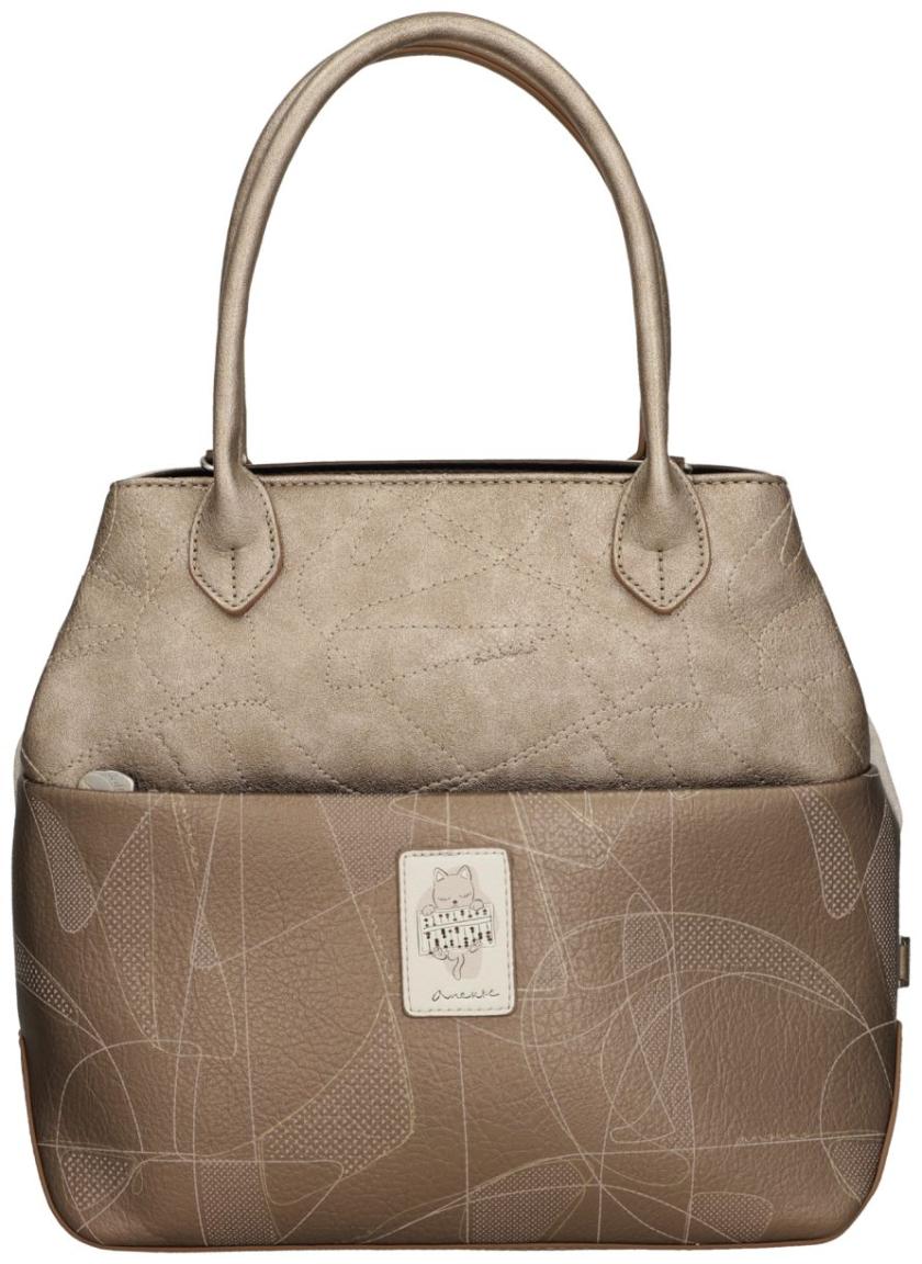 Anekke Tote Bag mit Print Sophia Hell Gold