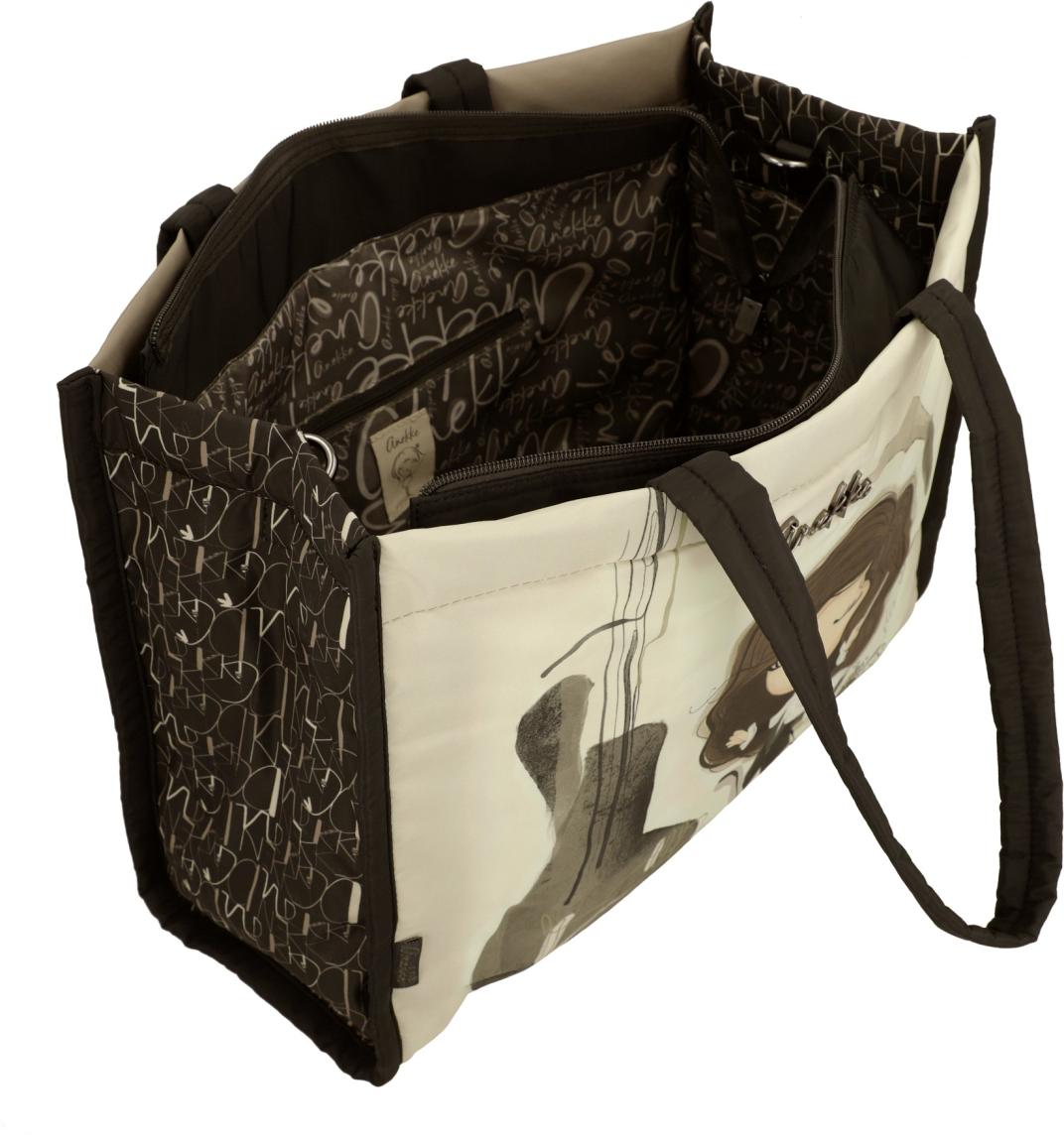 Anekke Travel Orchestra Henkeltasche Nylon Portrait - Bunt