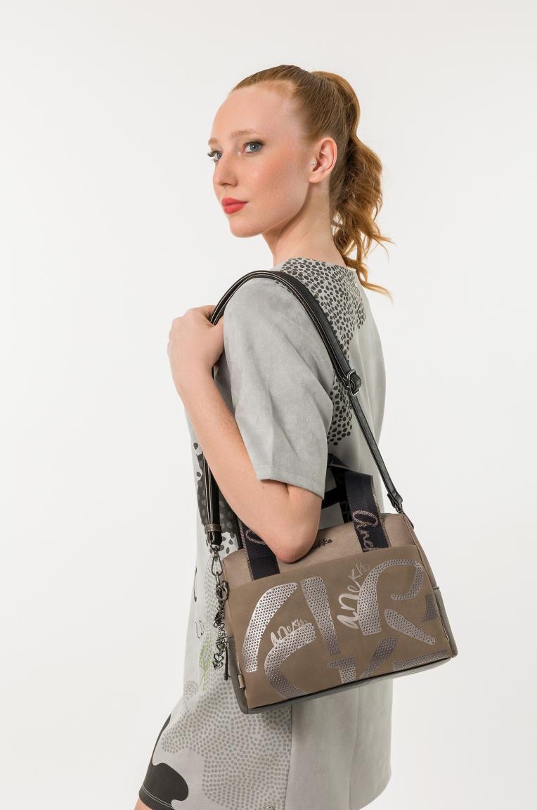 Anekke Tulip Essence Kurzgrifftasche Nieten - Taupe