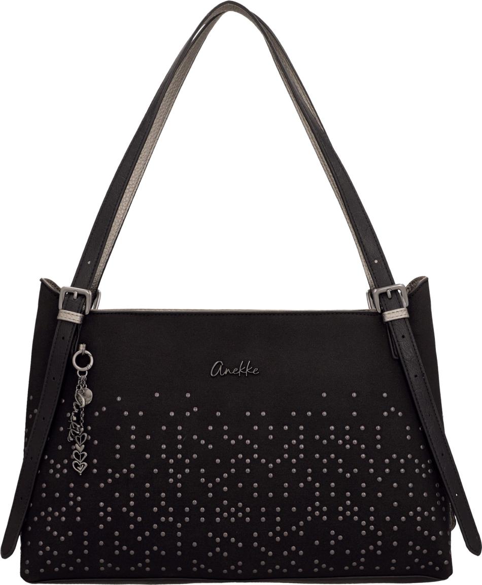 Anekke Tulip Essence Schultertasche Nieten - Schwarz