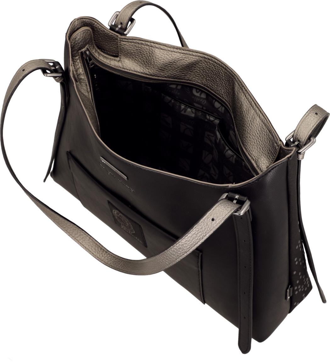 Anekke Tulip Essence Schultertasche Nieten - Schwarz