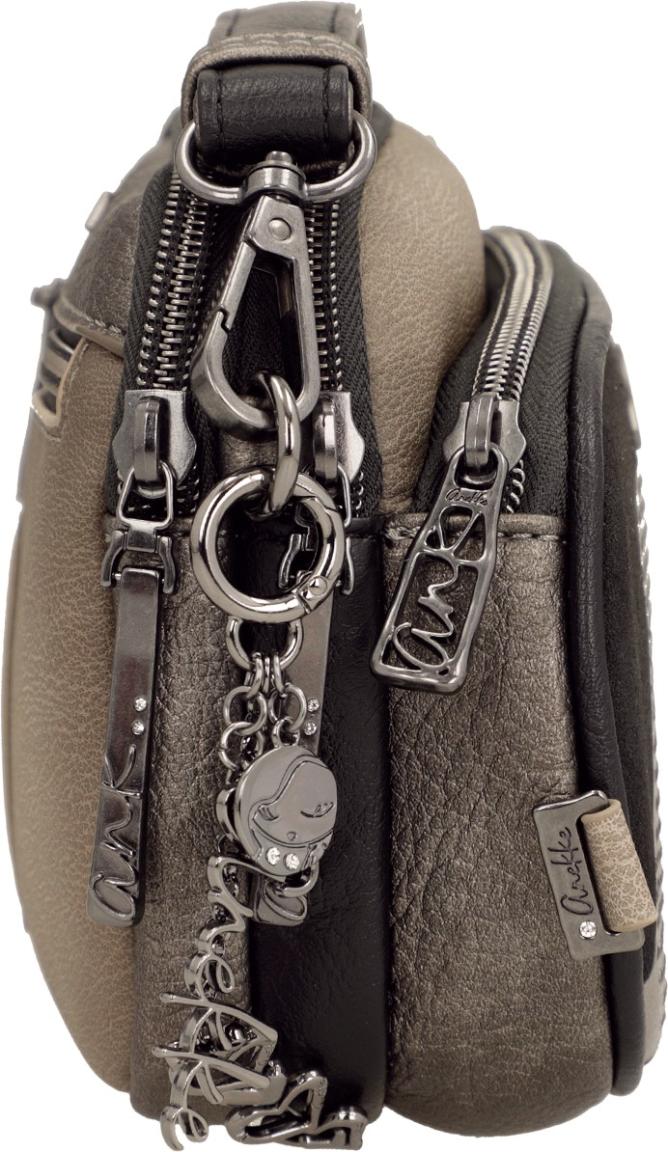 Anekke Tulip Essence Umhängetasche Nieten - Taupe, Schwarz