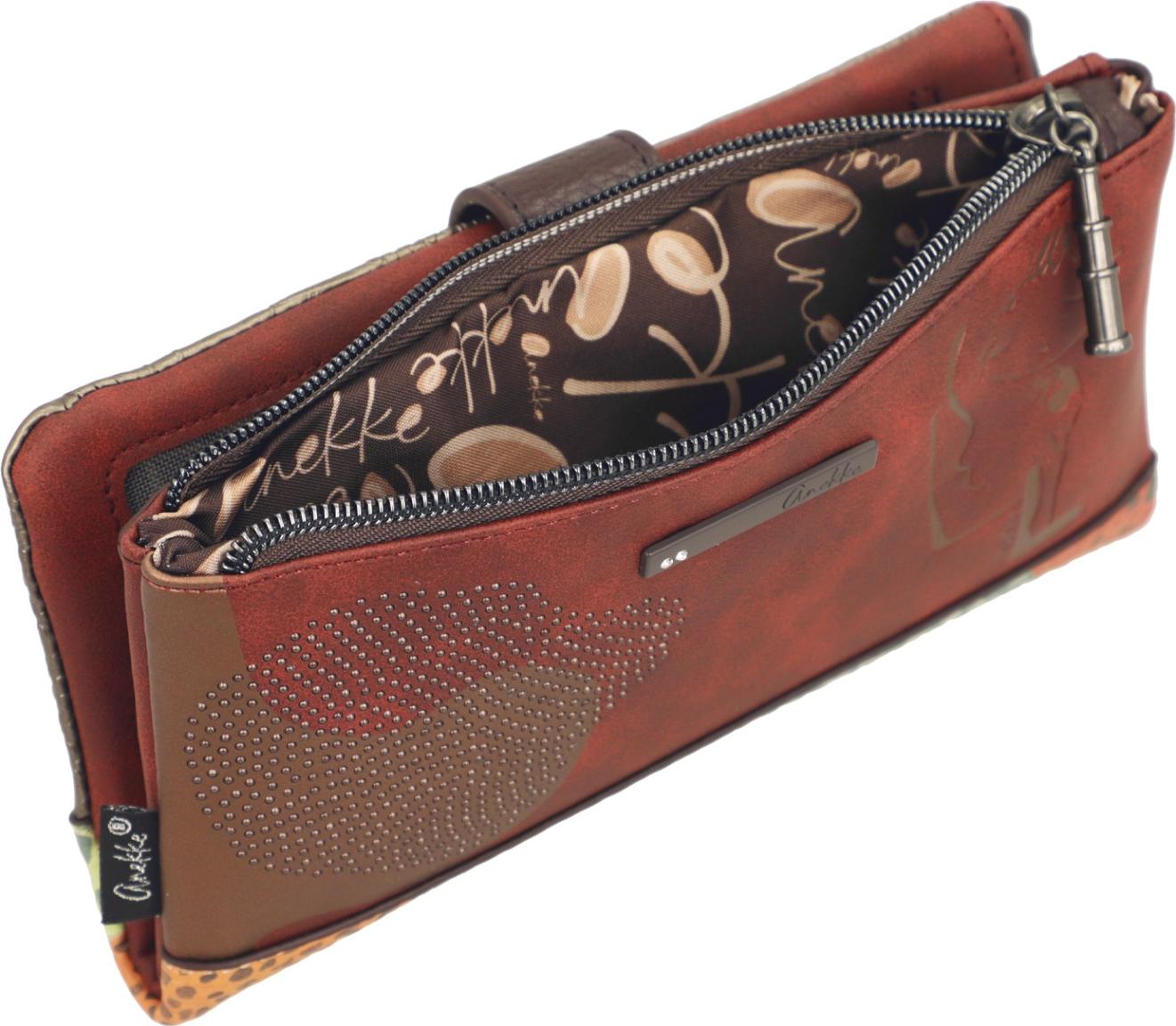 Anekke Tulip Odyssey Brieftasche Nieten - Bordeaux