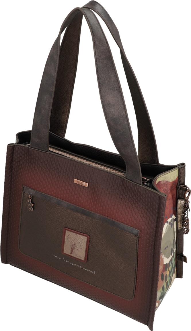 Anekke Tulip Shoppertasche Full Print - Braun